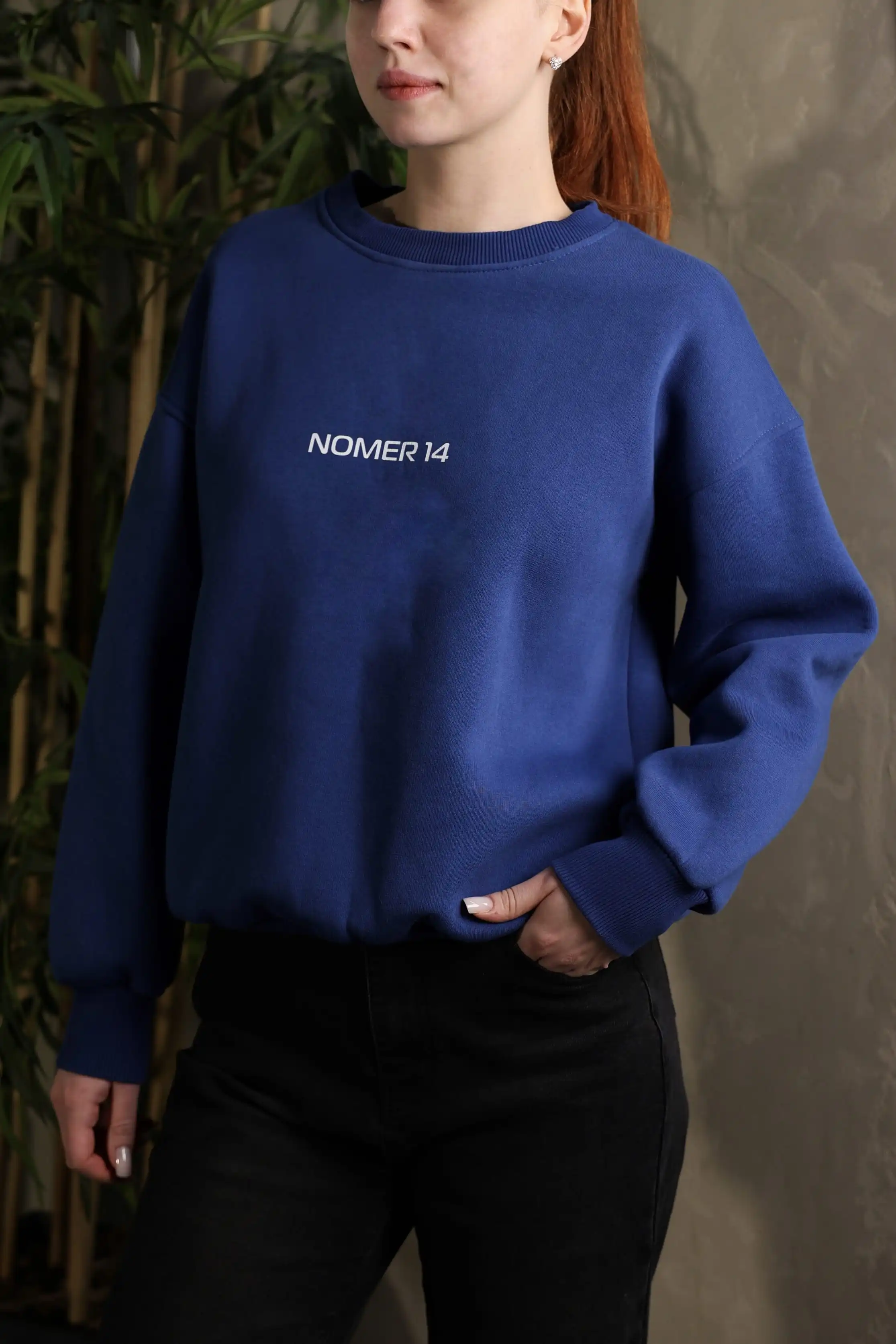 Синій світшот